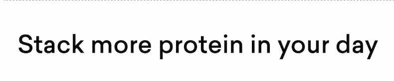 Stack more protein in your day