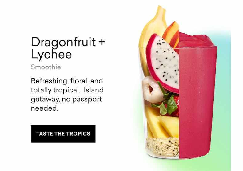 dragonfruit + lychee