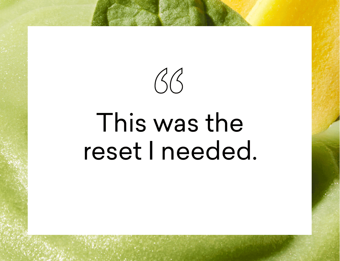 "This was the rest I needed"