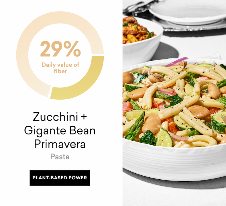 zucchini + gigante bean primavera
