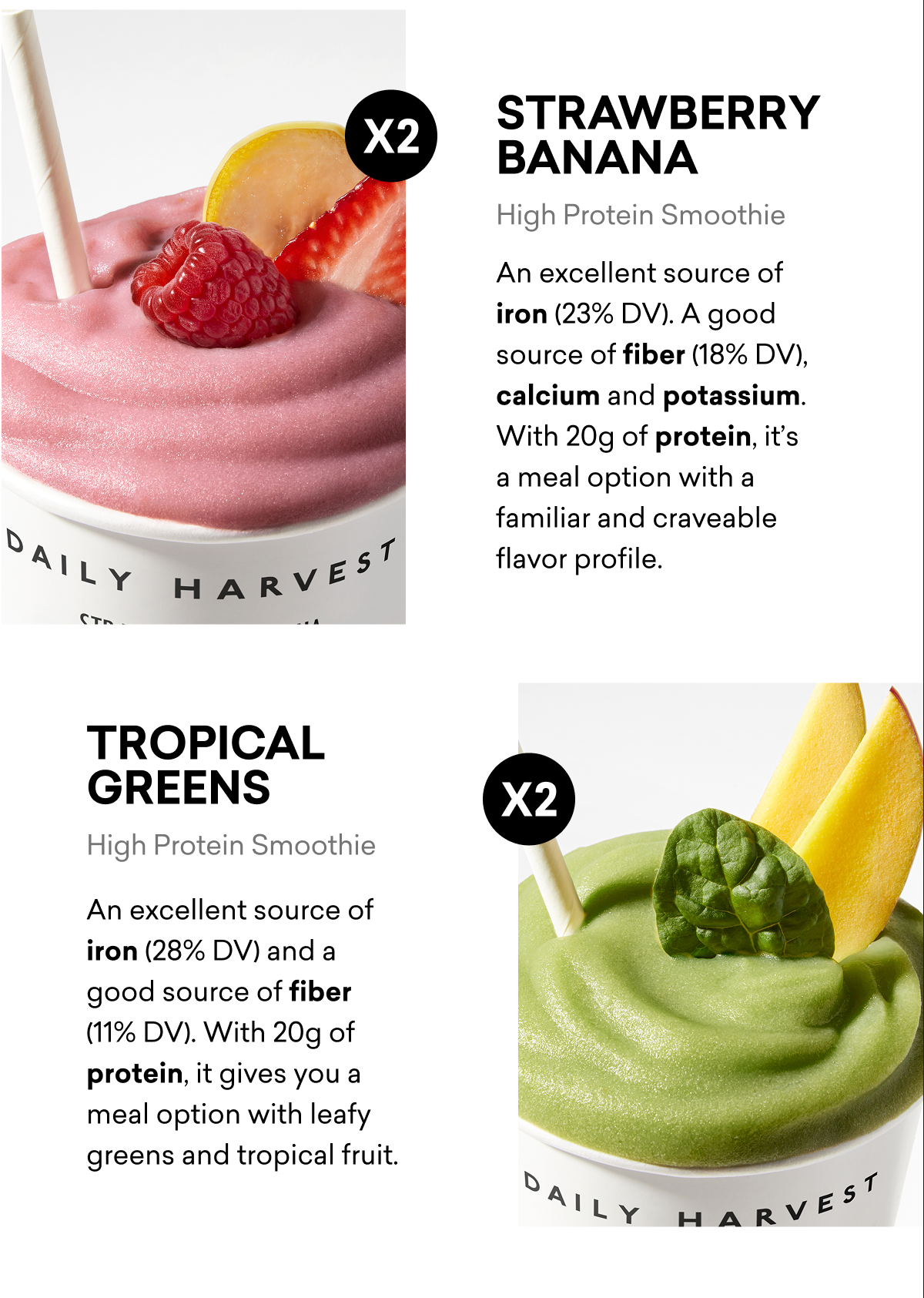 Strawberry Banana | Tropical Greens