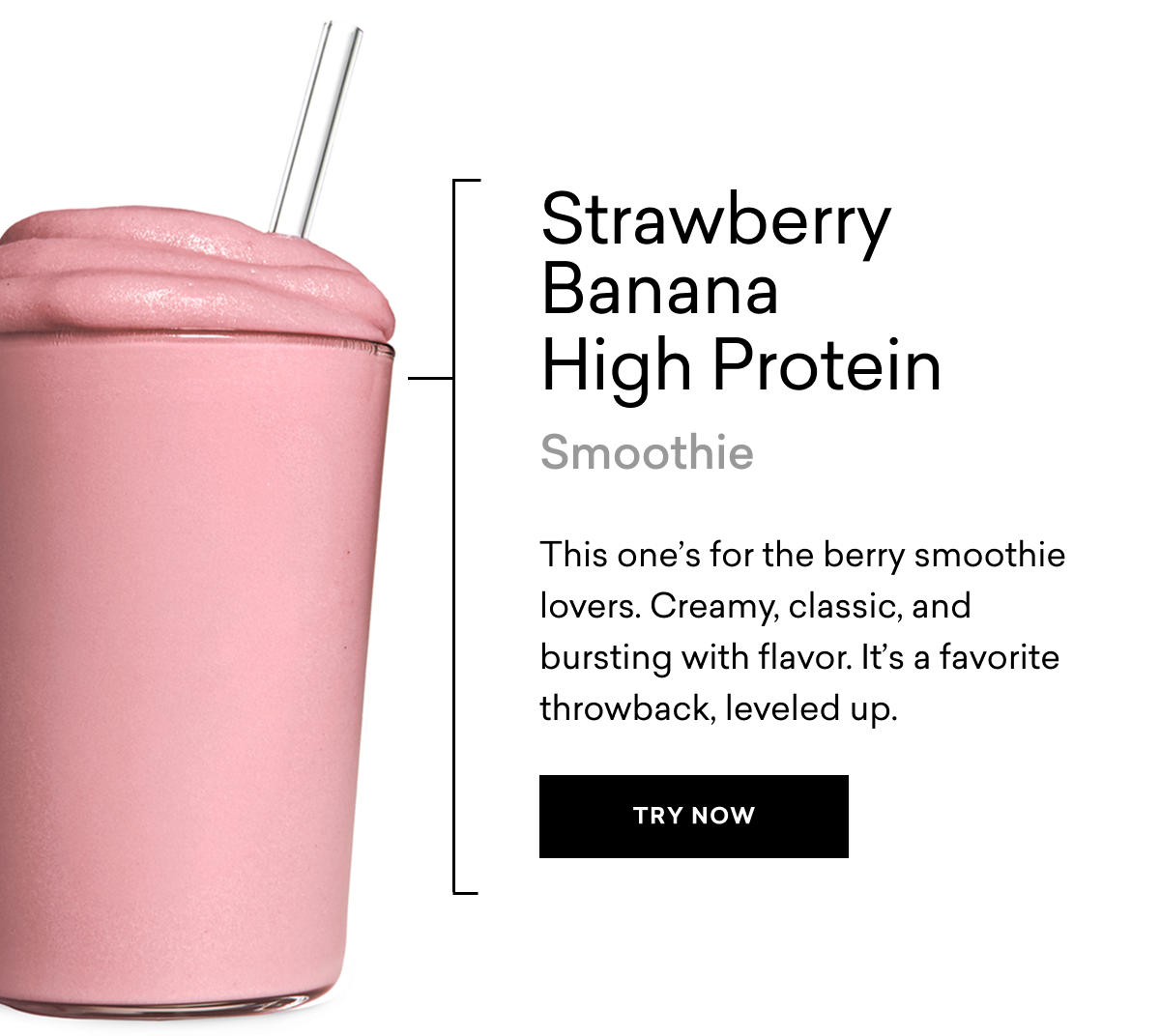 Strawberry Banana High Protein Smoothie Strawberry Banana High Protein Smoothie