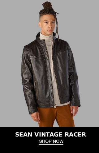 Sean Vintage Leather Racer Jacket