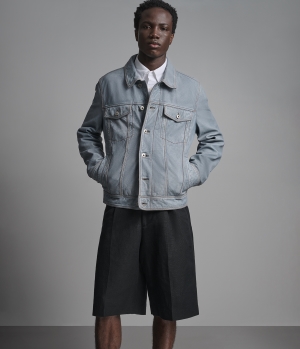 CHASE LEATHER DENIM JACKET