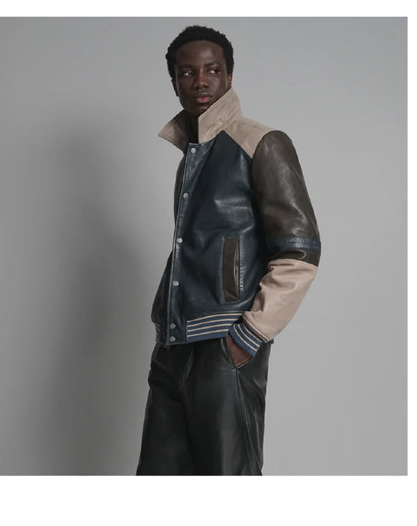 Bryson Leather Varsity Jacket