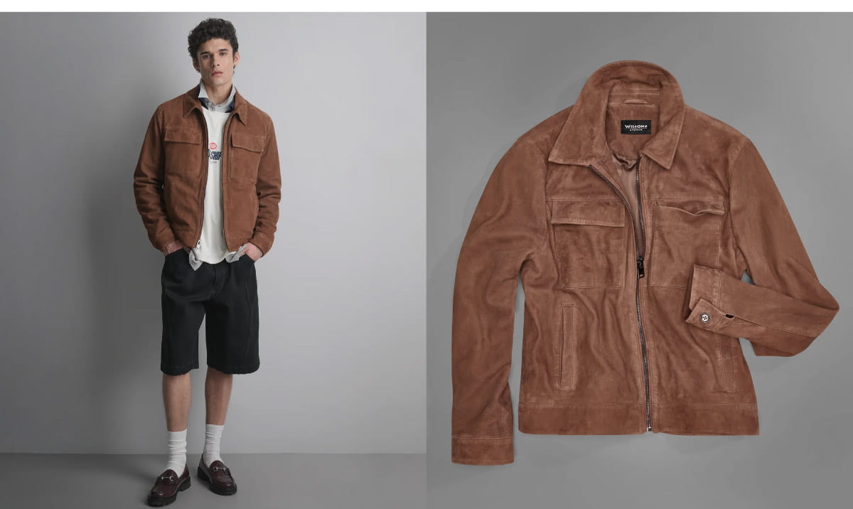 Banks Suede Zip Shirt Jacket