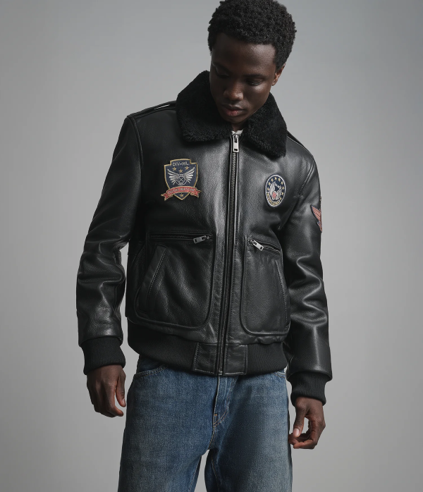 Cane Vintage Aviator Patch Bomber