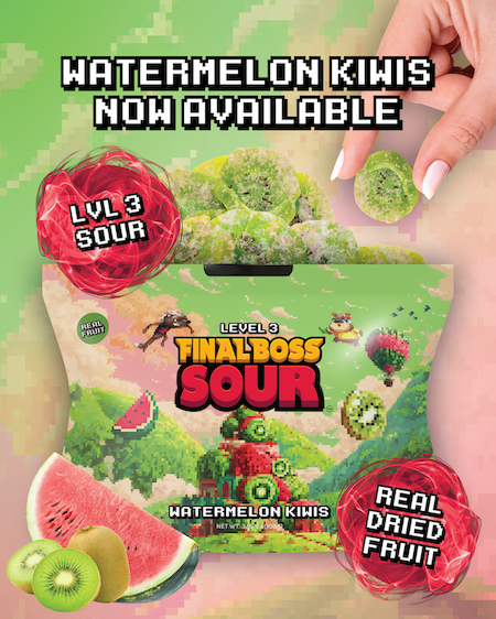 New Final Boss Sour Watermelon Kiwi flavor