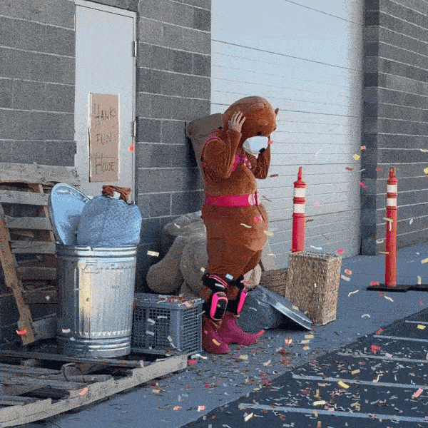 A morose bear finds cheer by eating FBS Level 2 Pears