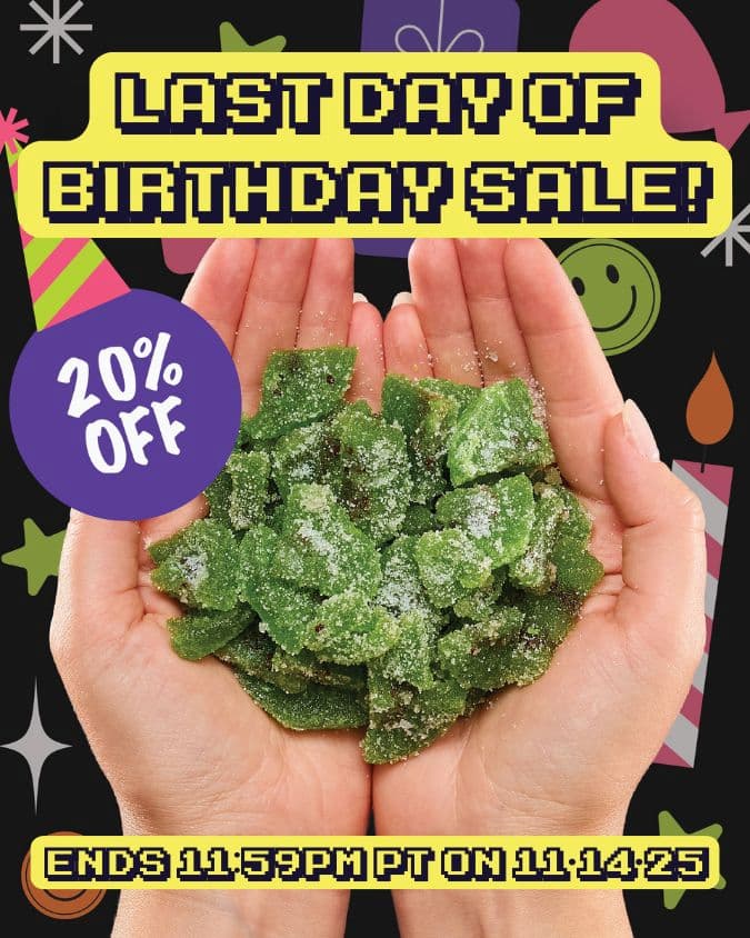 20% Off Birthday Sale Ends 11/14/25 at 11:59pm PST