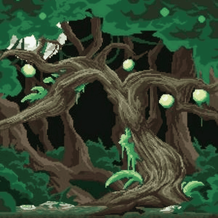 Connie the weasel moving through the Torture Orchard