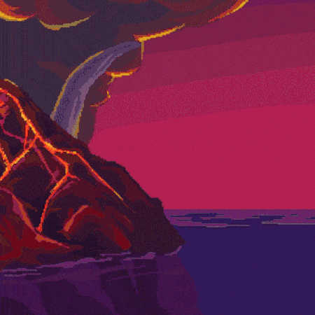 Bumpy the albino humpback whale, miniboss of Yuzu Pineapple Level 4, animated GIF
