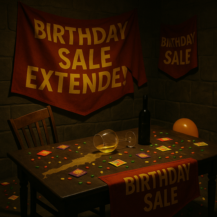 Birthday sale extended!