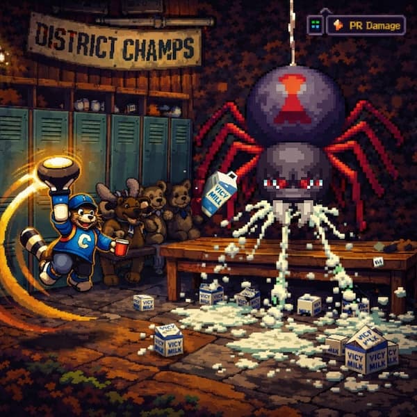 Arachnothorn chugging milk