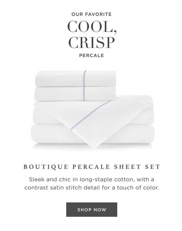 Boutique Percale Sheet Set
