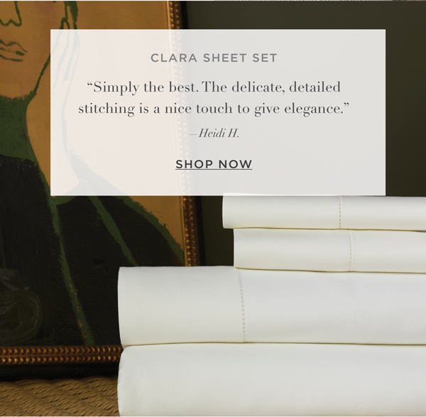 Clara Sateen Sheet Set
