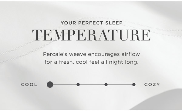 Percale sleep temperature