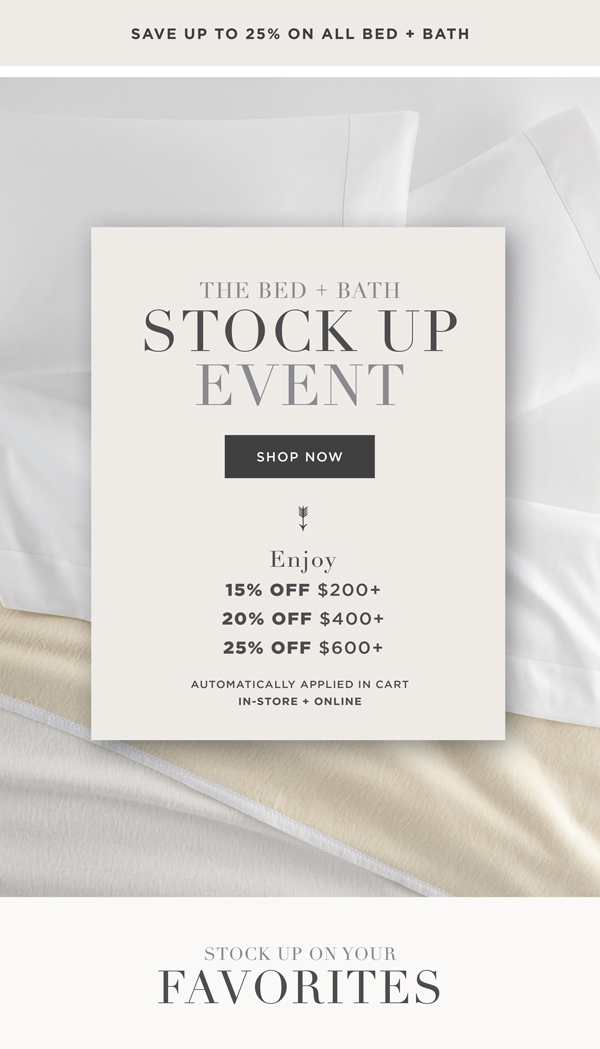 Stock Up Event