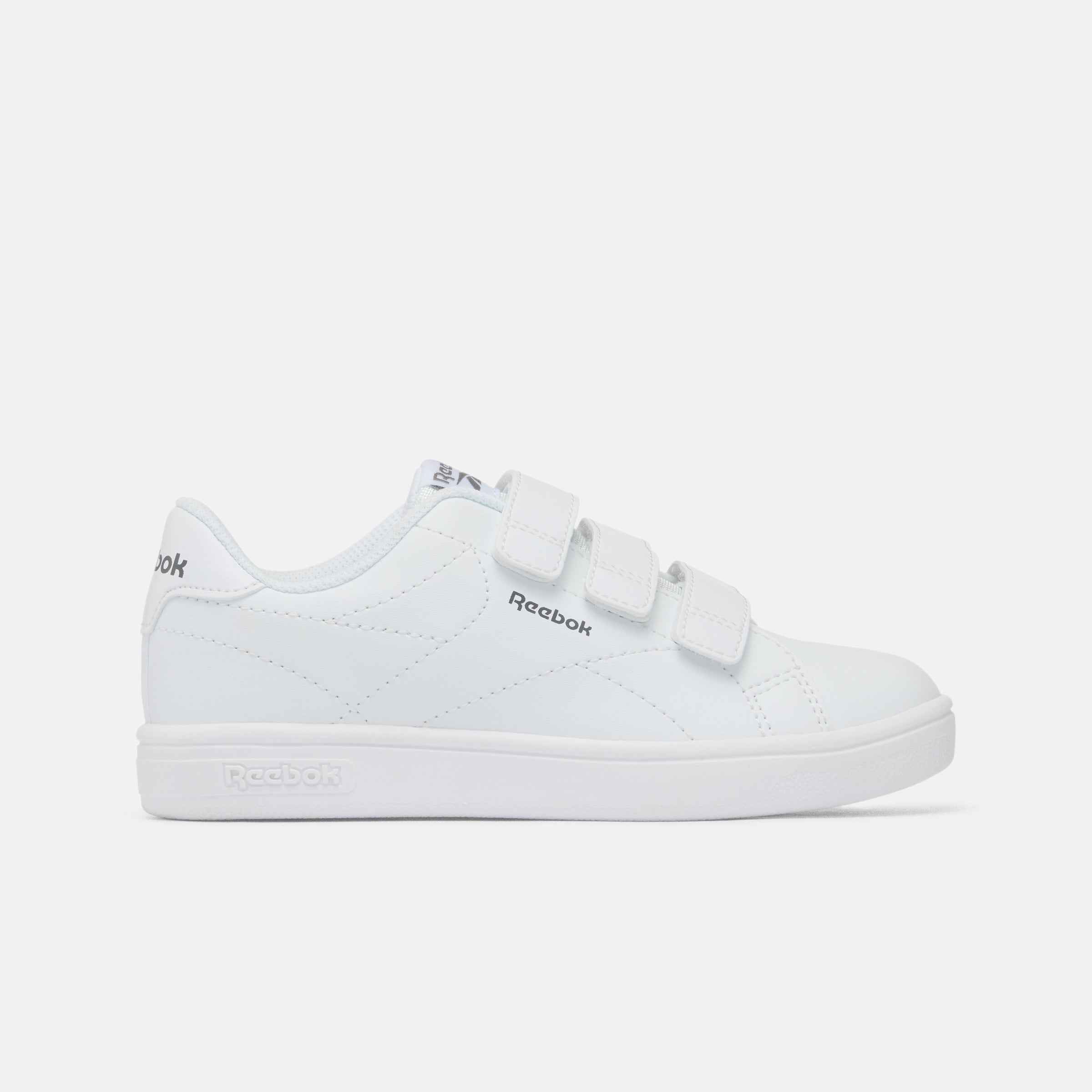 Court Clean Hook & Loop Straps Kids' Trainers 