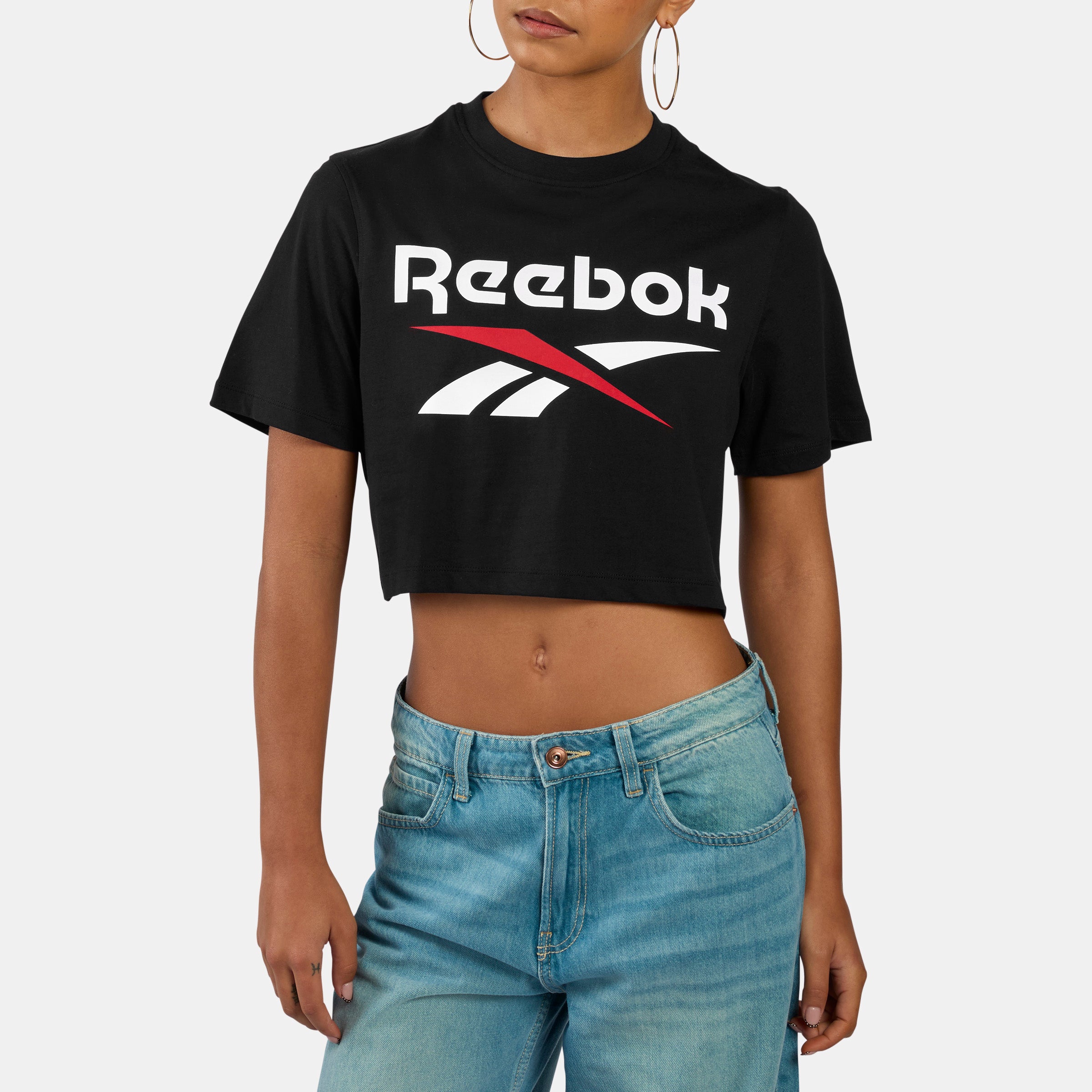 Sadie 2 Colour Logo Cropped T-Shirt