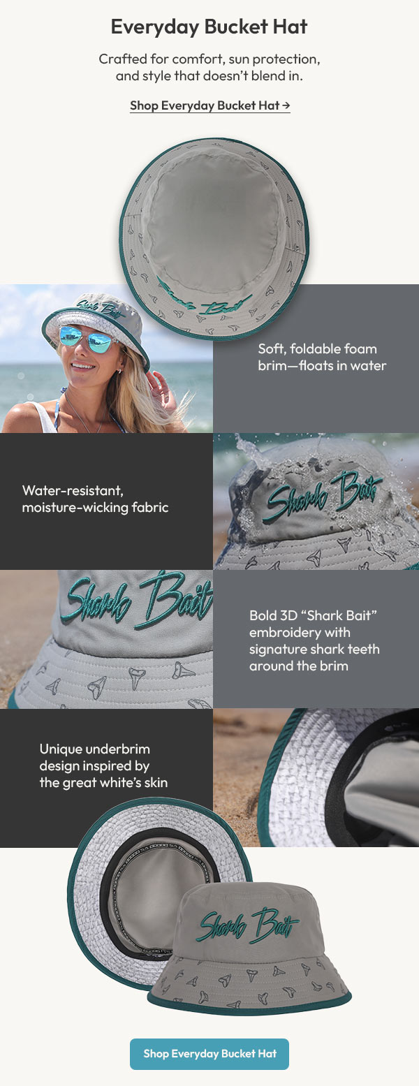 Special Edition Shark Bait Everyday Bucket Hat | Available Now 
