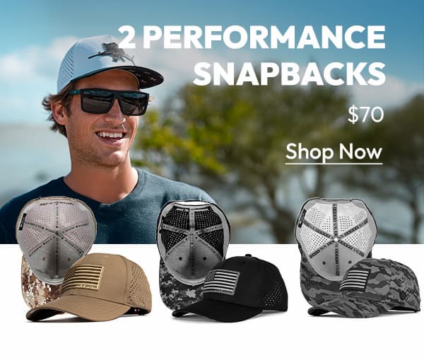 Performance Snapbacks 2 for $70 | Shop Now 