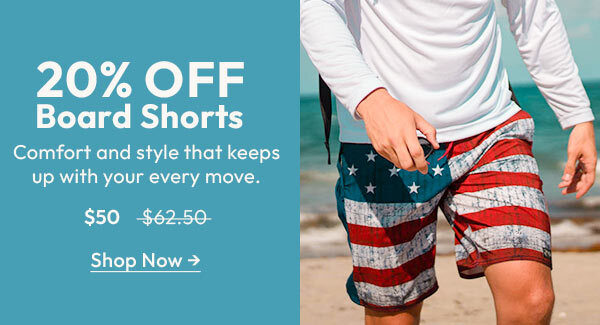 20% OFF Board Shorts | Shop Now 