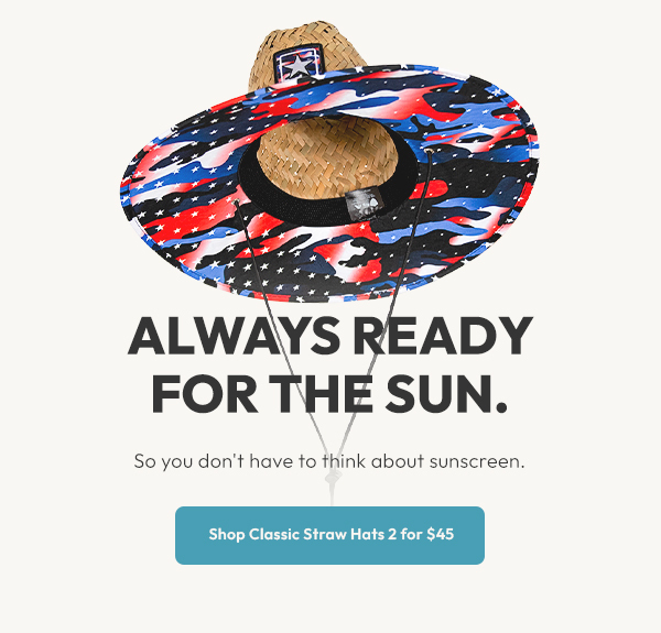Classic Straw Hats 2 for $45 | Shop Now 