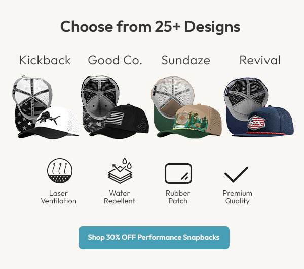 30% OFF Performance Snapbacks | Shop Now