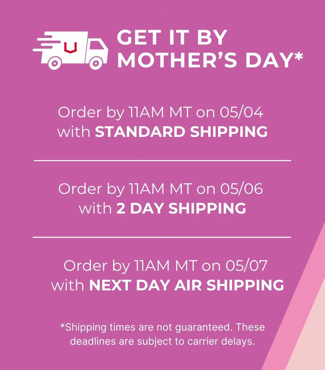 25% off select styles for Mother's Day
