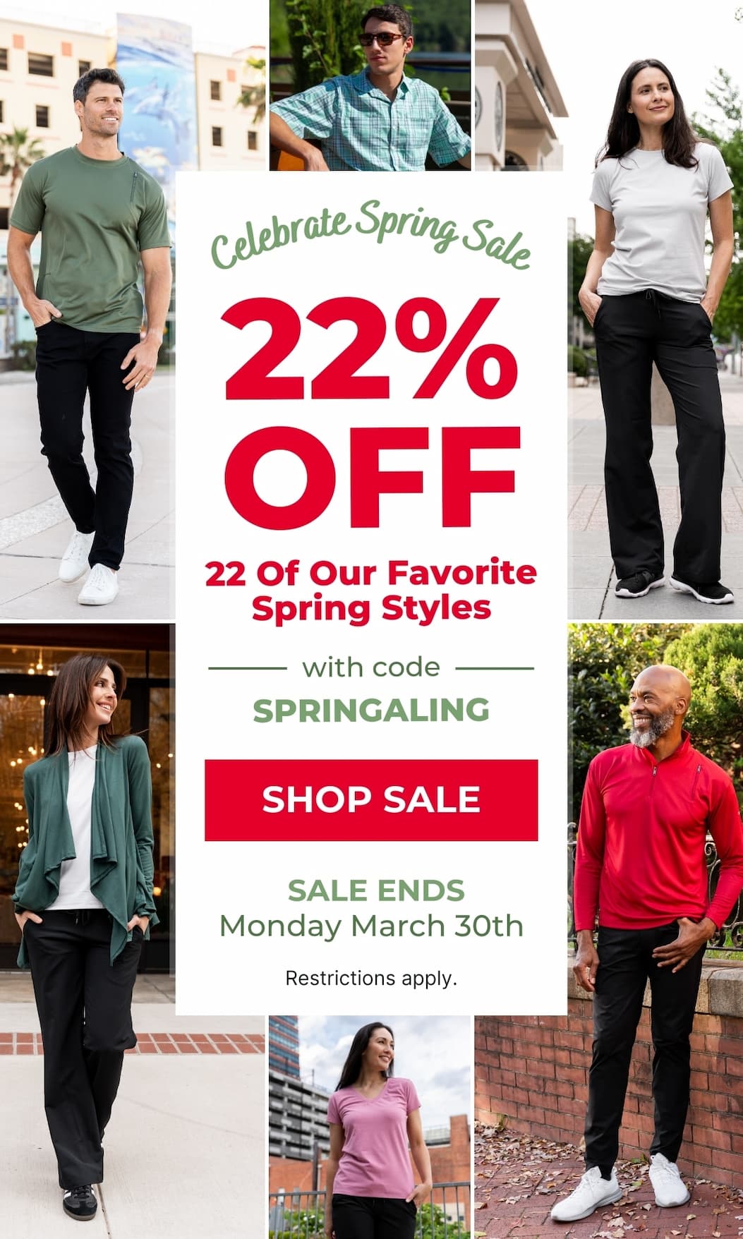 Celebrate Spring Sale - 22% off 22 favorite styles