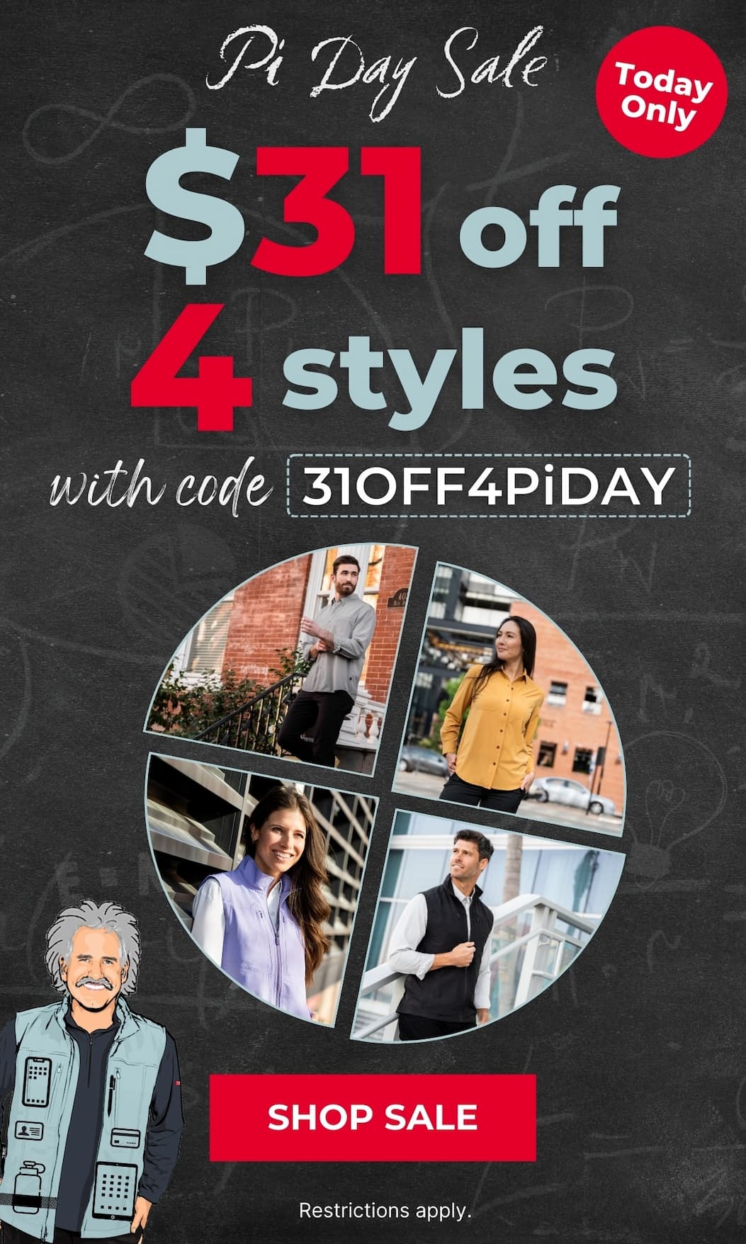 Celebrate Pi Day with $31 off 4 favorite styles