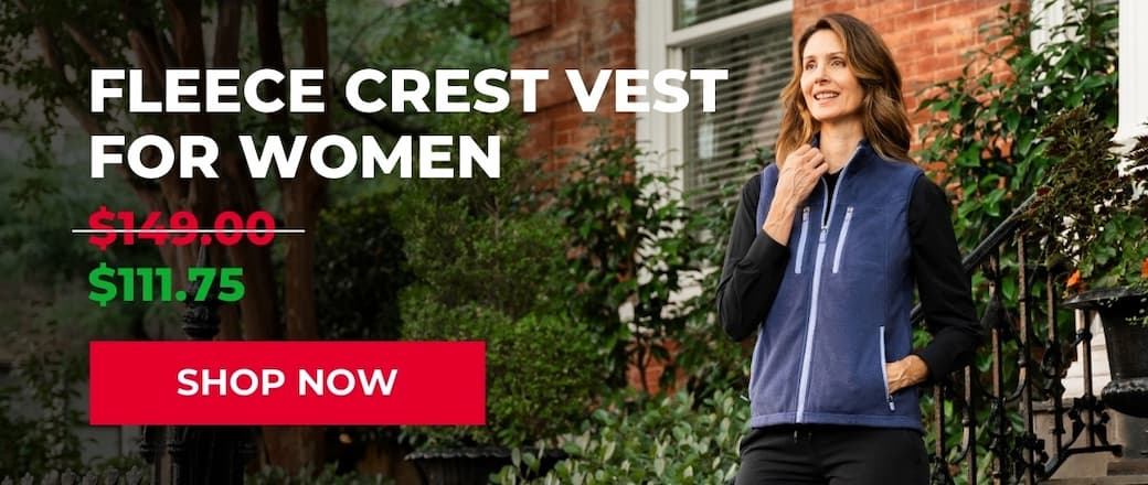 Fleece Crest Vest for Women