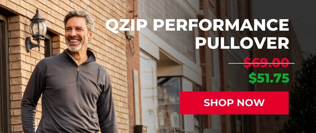 Qzip Performance Pullover for Men