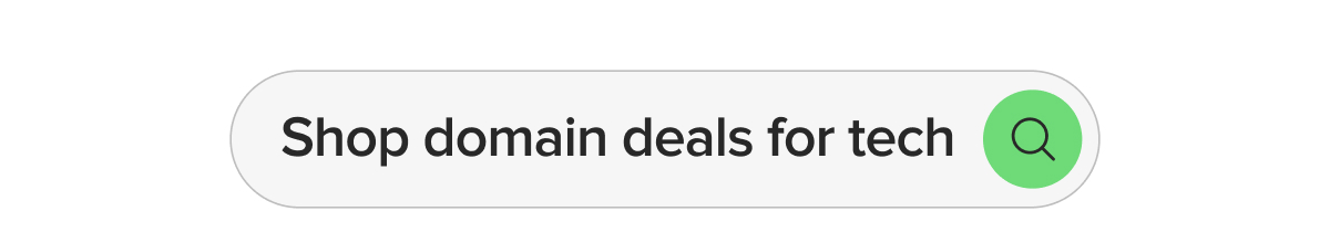 Shop domain deals for tech