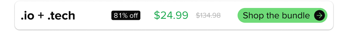 .io + .tech