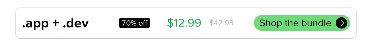 .app + .dev