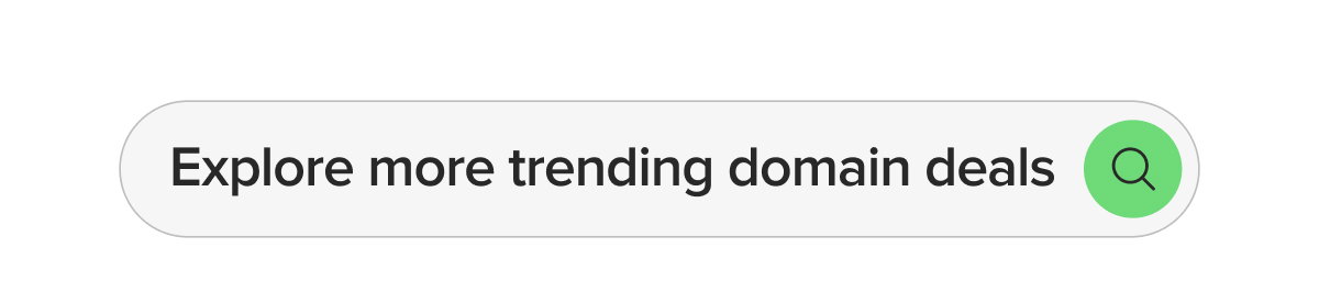Explore more trending domain deals