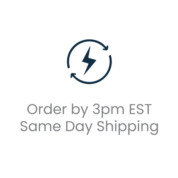 Order by 3pm EST for same day shipping