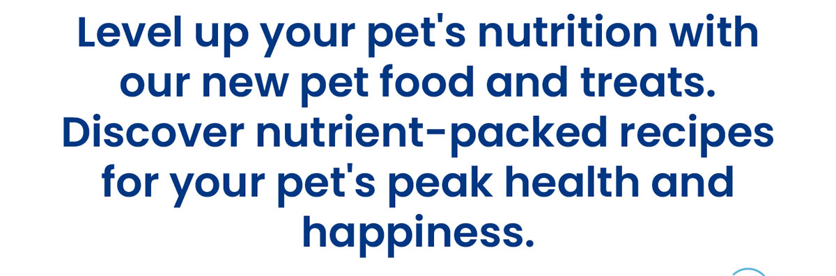 Level up your pet's nutrition