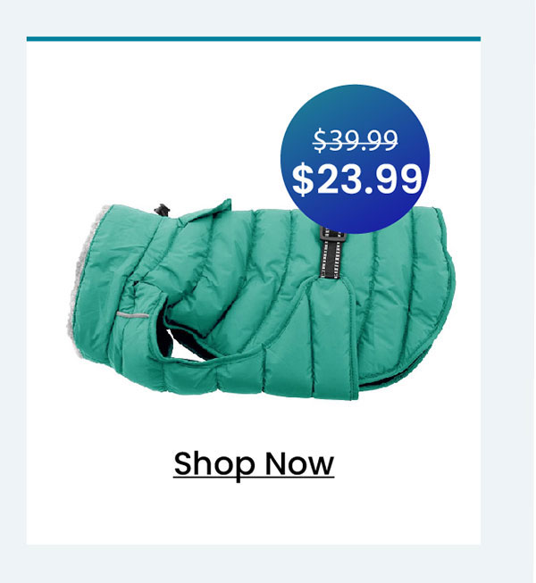 Alpine Extreme Weather Puffer Dog Coat by Doggie Design - Arcadia