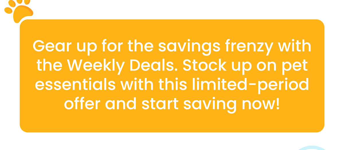 Gear up for the savings frenzy with the Weekly Deals