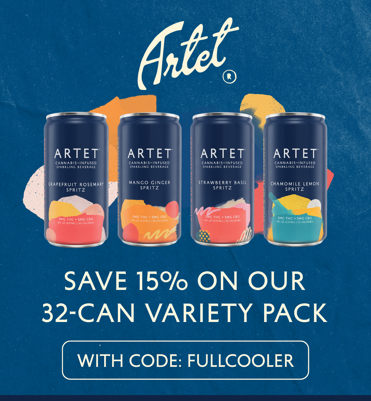 Use code FULLCOOLER to save 15% on the Party Pack. 