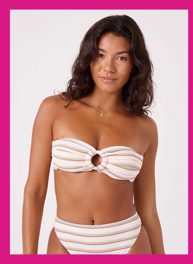 Go My Way Ring Bandeau Bikini Top
