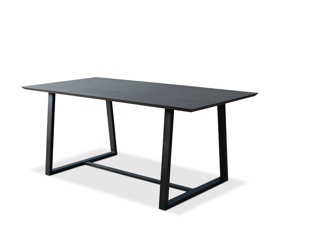 Zander 6 Seater Dining Table | Black