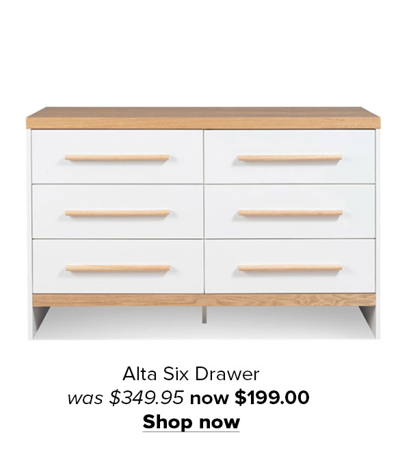 Alta Six Drawer. Shop bow. 
