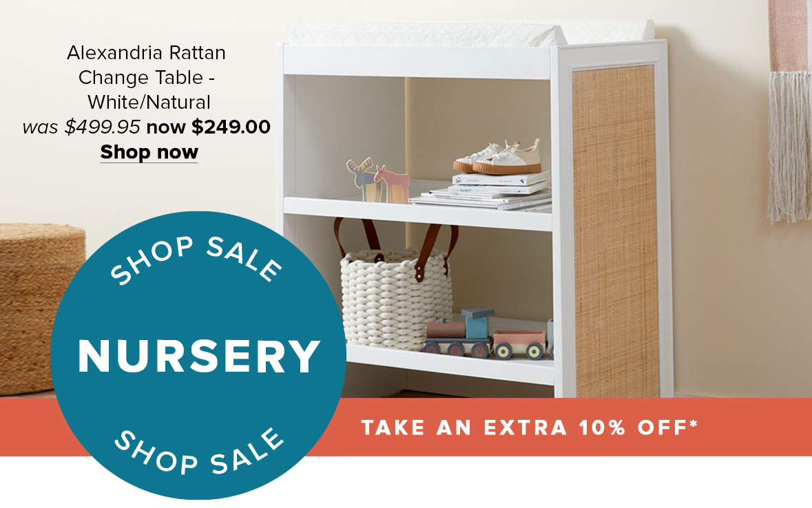 Alexandria Rattan Change Table