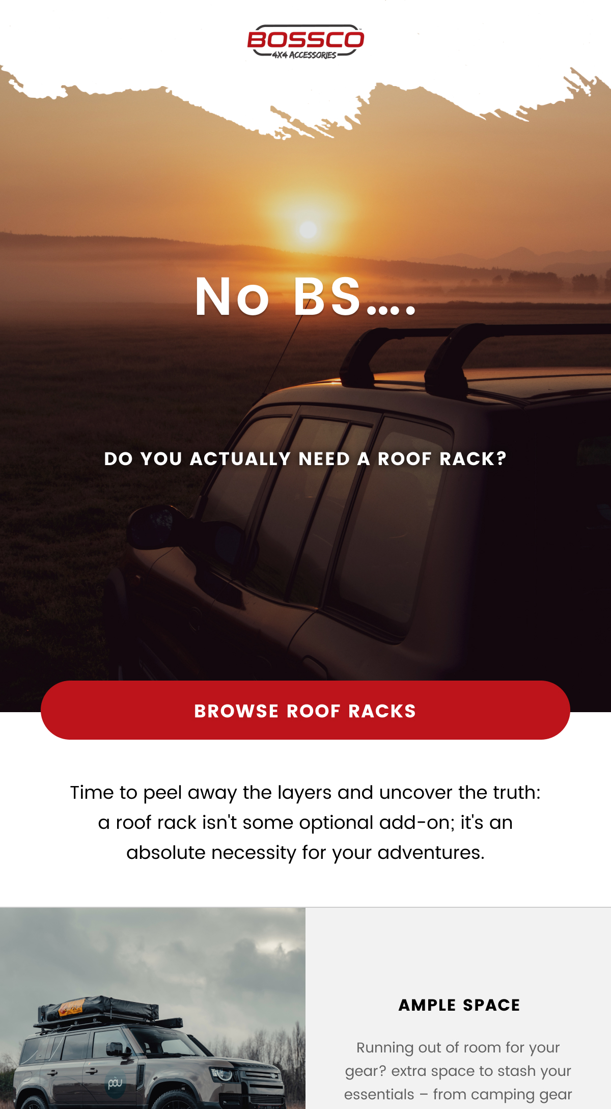 Uncovering the truth about roof racks… Bossco Auto