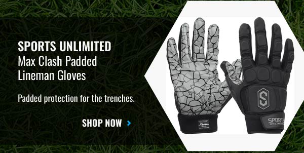 Sports Unlimited Max Clash Padded Lineman Gloves - Shop Now