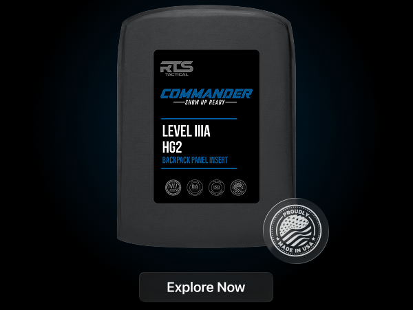 RTS Commander Level IIIA HG2 Backpack Panel Insert – Made in USA